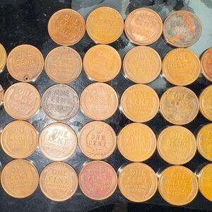 Vintage One Cent Coins Collection